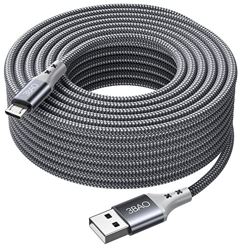 Micro USB Cable 5M, USB A to Micro Charging Cable Braided Android Charger Cord Compatible for Samsung S7/S6/S5, Kindle Fire,Fire HD Tablets,PS4 Controller,HTC, Huawei, Sony, Nexus, Nokia.etc