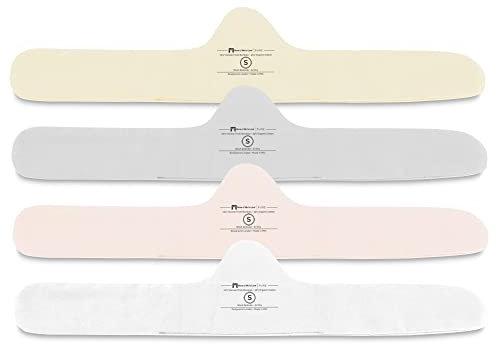 More of Me to Love BH-Einlage aus Bio-Baumwolle und Bambus, 4er-Pack (Perlweiß, Blush Pink, Steingrau, Rehkitzbeige), Weiß, Rosa, Grau, Beige, XX-Large