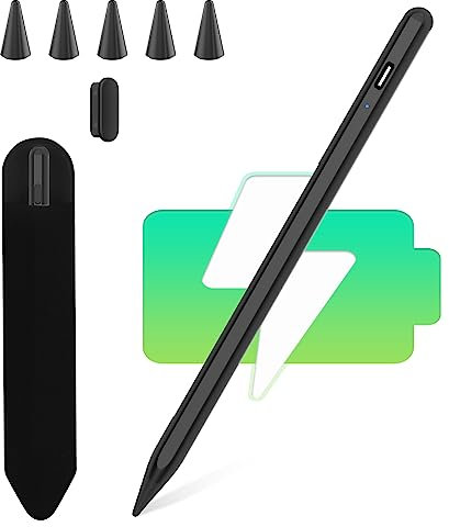 KBCASE Penna per Apple iPad 2018-2023 - Pencil 2 Generazione Con 15 Min Ricarica Rapida - Compatibile Con iPad 10/9/8/7/6, Mini 6/5, Air 4/3, Pro 11/12.9