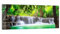 DEQORI Küchenrückwand Glas | Motiv Wasserfall im Regenwald | 125x50 cm | Bad- oder Herd-Rückwand | Herdblende Spritzschutz für Küche & Badezimmer | moderne Deko für Fliesenspiegel