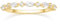 Titaniumcentral Ringe Damen Vorsteckring Schmal 14K Vergoldet Schlicht Eternity Zirkonia Verlobungsringe Eheringe Versprechen Ring (Gelbgold,56 (17.8))