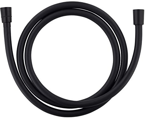Flexible de douche noir lisse longueur 1,75 mètre by Eurosanit