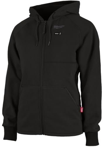 Milwaukee M12 HHLBL1-0 12V Li-Ion RedLithium Heated Womens Hoodie Black Size 12-14 - Bare (674GC)