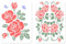 GORGECRAFT 2Stk 20 x 30cm Rosen-Schablonen Kunststoff Blumenfarbe Große Schablone Blumen Wiederverwendbare Schablonenvorlagen Zeichnung Für DIY-Kunsthandwerk Malerei Karte Heimdekoration Kleidung