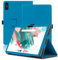 Custodia per UMIDIGI A15 Tab, 11 inch, Cover Tablet UMIDIGI A15 Tab, Copertura Protettiva Pieghevole con Supporto per Matita e Cinturino da Polso, Protezione Completa. (Azzurro)