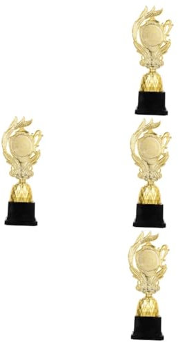 Yardwe 4 Pz Trofeo Trofei Sportivi Medaglie Oggetti di Scena di Halloween Oggetti di Scena per Foto Trofei di Basket Giovanile Premio d'oro Coppa delle Partite Plastica Alunno Gli Sport