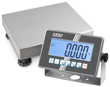 Kern IXC 10K-3M - IoT-Line Edelstahl-Plattformwaage, Ablesbarkeit [d]: 2 | 5 g, Wägebereich [Max]: 6 | 15 kg, Wägeplatte: BxTxH 300x240x105 mm (Edelstahl), UNGEEICHT
