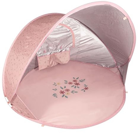 Little Dutch 2012524 Strandmuschel/Strandzelt - Rosy Meadows rosa
