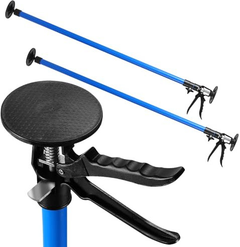Jopassy Juego de 2 tensores de techo, altura regulable, soporte de montaje de 115 – 290 cm, soporte telescópico de 50 kg de capacidad de carga, soporte de montaje para taller, taller, trabajos de