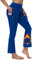 BAYGE Damen Thermo Bootcut Yogahose Winter Hohe Taille Fleece Gefüttert Hose Wasserdicht Bauchkontrolle Slim Fit Flare Leggings Wanderhose Schlaghose Sporthose Sweathose mit Taschen, Blau, S