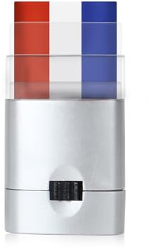 Biglumin Stick Maquillage Couleur tricolore - Bâton de maquillage du drapeau des supporters Match de football 2024 Facile à appliquer et à enlever, accessoire de maquillage. (france)