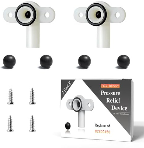 2Pcs Pressure Relief Device for Triton, with Disc Seals Cover Valve, Shower Spares Parts Compatible with Triton Electric Showers (Replace of 82800450)