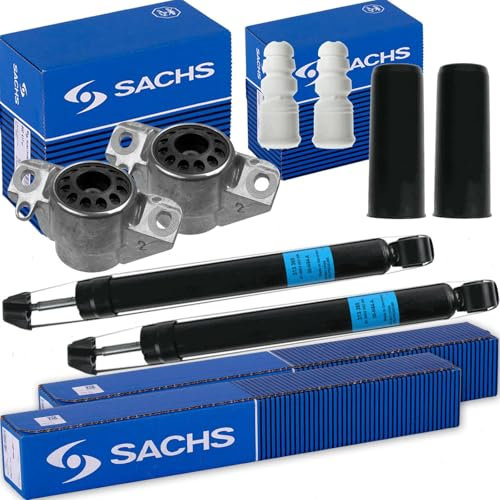 2x SACHS Gasdruck Stoßdämpfer hinten + Domlager + Protection-Kit für A4 B8 A5