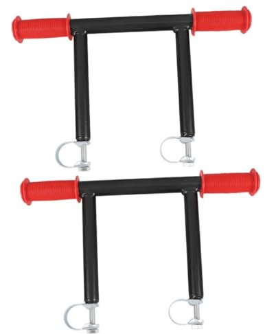 OUNONA 2St Griff für Wohnmobil-Trolley Ersatzteile für Wagenwagen Schiebegriff für den Wagen camping zubehör kinderwagen Campinggriff für Wagen Ersatzgriff für den Wagen Eisen rot
