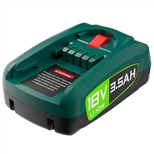 Batteria di ricambio da 3500 mAh, 18 V, per batteria Bosch PBA PSB PSR, per attrezzi da 18 V, sistema Gardena, batteria da 18 V (non compatibile con aspirapolvere Bosch serie Unlimited)