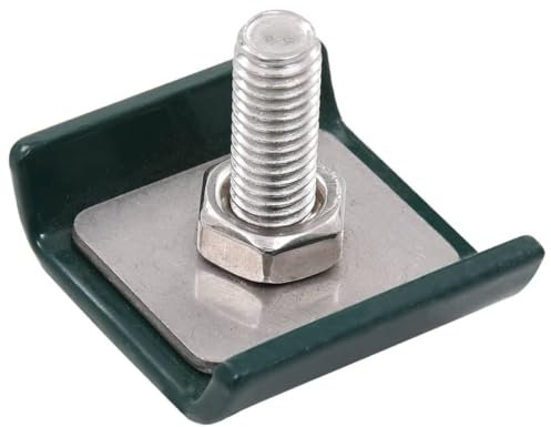 ShGaxin Gittermattenverbinder 25 Sets, Doppelstabmattenzaun Zubehör, Doppelstabmattenzaun Befestigung, Eckverbinder, Verbinder, Stabmattenzaun Befestigung, Mattenverbinder, Grün