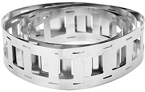 Erpmlyo 1 Roll 5M Strip 0.15X27X20.2mm Plated Steel Strip for 18650 Lithium Battery Pack Welding Tape Belt