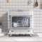 Udnzpfuy Countertop Dishwasher, Mini Countertop Dishwasher, 5 Programmes With 5 Position Settings, 5 Litre Built-In Water Tank Touch Controls, Led Display, Baby Crockery And Fruit Wash, White White