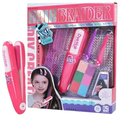 Kinder-Haarfärbestift-Set, Haarkreide für Kinder, Play Hair Chalk Temporäres, waschbares Haarfärbeset, Sicheres mehrfarbiges Haar-Make-up, simuliertes Spielzeug für Kinder