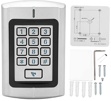 NutrieSt Keypad Door Access Controller 12V Security Access Control Tastatur System Kit Passwort IC -Kartencontroller für erweiterte Sicherheit in Büros und Gebäuden