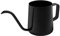 Arrosoir pour plantes, petit arrosoir de 350 ml, pot en acier inoxydable avec bec long et poignée, pot de fleurs pour plantes succulentes, bonsaï, intérieur et jardin (noir)