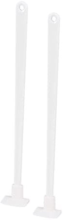 SOLUSTRE 2stücke Flaschenschaber Mit Langem Griff Flexible Silikonspatel Für Saucen Marmelade Ketchup Und Backen Praktischer Resteschaber Für Enge Flaschenhälse Weiß