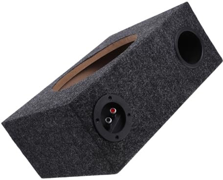 Gatuida 10 Inch Subwoofer Enclosure Box Single Car Sub Box Ultra-thin Bass Speaker Enclosure for Vehicle Audio Upgrade