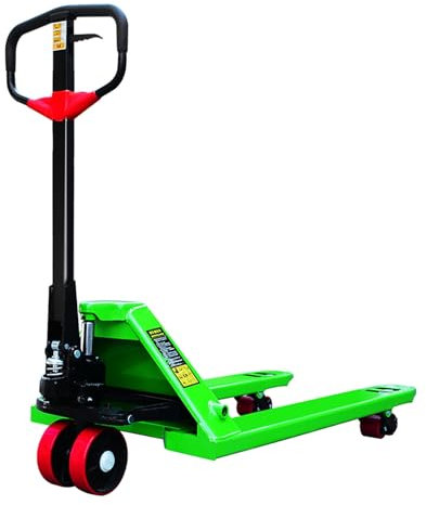 Transpalette Hydraulique 3 Tonnes, Chariots de Manutention avec Fourches Renforcées, Roues PU Silencieuses, Petit Transpalette pour Entrepôts et Ateliers(27.0x48.0 in/68.5x122 cm)