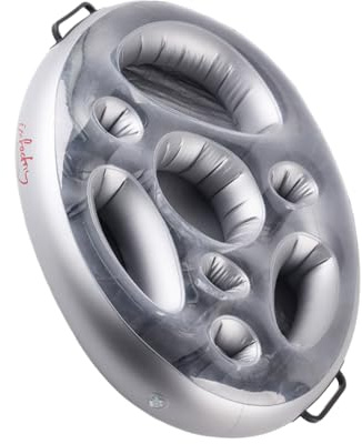 LIXSAZSE Comodo per riporre vassoi piscina gonfiabile per bevande galleggiante gioco sicuro casa piscina lato festa mare estivo pratico e morbido