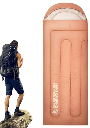 GjnjfdF Schlafsack für Camping, Schlafsäcke für Erwachsene, Camping | und Wanderrucksack | von zum Wandern,