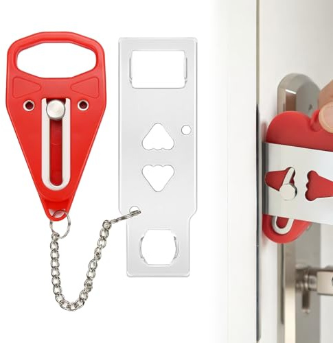 1 Pack Tragbares Türschloss,Einbruchschutz Tür,Door Lock,Tür Sicherheit,Geeignet Für Frauen Auf Reisen, in Hotels, Schulen, Häusern, Wohnungen Und Universitäten,Türschloss