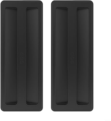NINMORTH 2 Pack Silicone Toaster Cover for 2-Slice Toasters, Heat Resistant Dustproof Lid, Black(Black)