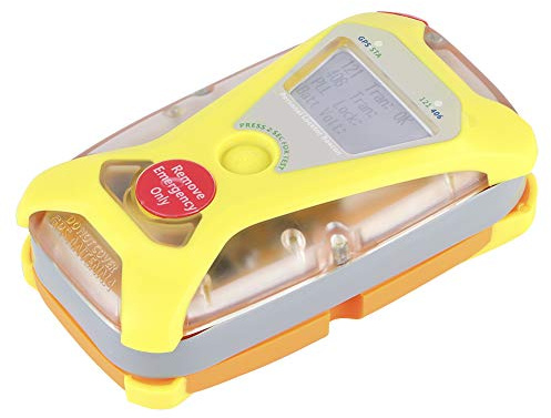 Tomantery GPS Personal Portátil con Luz de Flash LED para Rescate de Embarcaciones Marinas, Baliza Localizadora Liviana para Operaciones de Campo