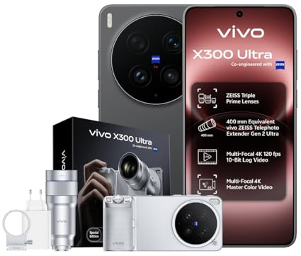 vivo X300 Ultra Smartphone Bundle 5G 16+1024GB Fotocamera ZEISS 200MP