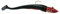 Hogy Twitcher + Paddle 20cm Gummifisch, Köder für Dorsch, Heilbutt & Seelachs, Meeresköder für Norwegen, Island, Dänemark, Ostsee, Gewicht:75g Jigkopf / 100g gesamt
