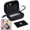 CamKix Schutzhülle/Aufbewahrungshülle für Ledger Nano S Bitcoin/Kryptowährung Wallet - Robuste Hartschalen Hülle aus Nylon mit Netztasche (für USB-Kabel) und Karabiner - Hochqualitativer