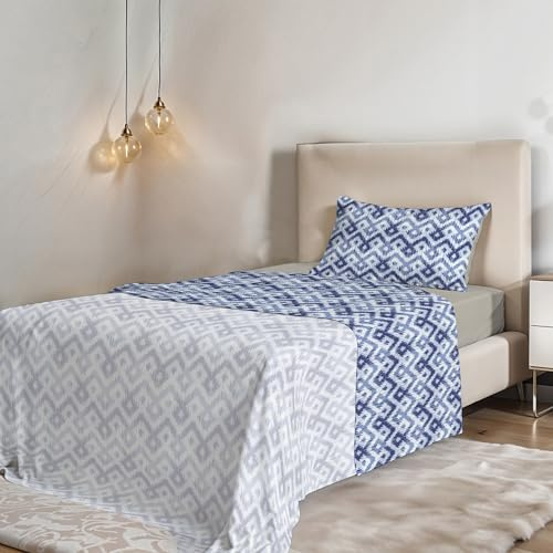 Fantasy Italian Bed Linen Bettwäsche, Rombi, Kleine doppelte, Mikrofaser, Scheefschnut