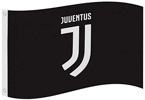 Bandiera con stemma della Juventus, con licenza Club - 152,5 x 91,5 cm