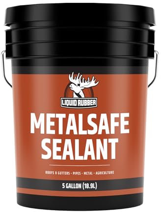 Liquid Rubber Metalsafe Sealant Waterproof Membrane Coating And Corrosion Protection, 18.92 Liters