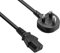 DTK UK Mains 3 Prong Cord for PC Computer, Printer, Monitor, TV, Projector, PS3 / PS4 PRO, DJ Equipment, Stage Equipment, 1.2M Kettle Lead IEC 320 C13 H05VV-F 3 * 0.75mm² Power Cable, Black