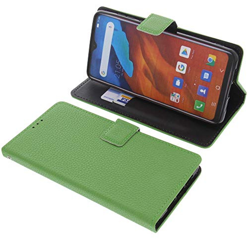 foto-kontor Tasche kompatibel mit Blackview A80 PRO / A80 Plus Book Style grün Schutz Hülle Buch
