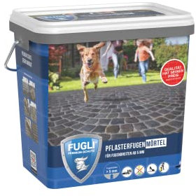 FUGLI Mortero para juntas de pavimentación, 12,5 kg, arena natural