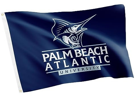 Palm Beach Atlantic University NCAA Flagge 100 % Polyester für drinnen und draußen, 91 x 152 cm (Stil 1)