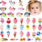 36 Piècse Pinces à Cheveux Mignonnes pour Filles clips à Cheveux d’Arc-En-Ciel Bonbons Licorne Crème Glacée Desserts Amusants Pinces à Cheveux de Fruits Fleurs en Dessin Animé