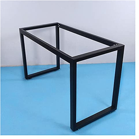 GEREP Tischkufen Tischgestell für Schrank, Couchtisch, Esstisch, mit Verstellbare Bodenschutzmatten DIY Industrieller Möbelfüße/Schwarz / 100×55×72.5cm