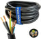 Hilark Câble caoutchouc H07RN-F 5x6 mm2 (5g6 mm2) (10m, Noir)
