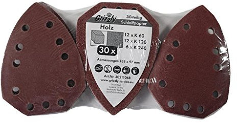 Schleifpapiere Schleifblätter für Parkside Akku PKGA 20 Li B1 LIDL IAN 315586