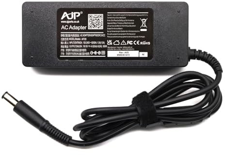 AJP 90W Charger for Dell Latitude D630 D830 5480 D820 D620 D610 D520 E4310 E4300 E5400 E5500 E5510 5591 Latitude 15 5500 P80F001, 5510 P80F002 Chromebook 11 3120 3180 3189 0J62H3 Laptop Power Adapter