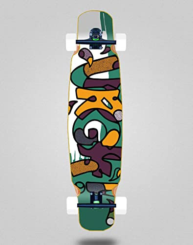 Urgh Skateboard Longboard Komplett Mix Bamboo 46x9 Modern Grün