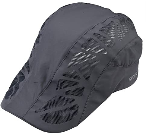 KYEYGWO Atmungsaktive Mesh Schirmmütze für Herren und Damen, Gatsby Newsboy Flatcap Outdoor Sonnenhut Einstellbare Sportmütze Freizeit Barette Cap Sommer Kappe, Grau